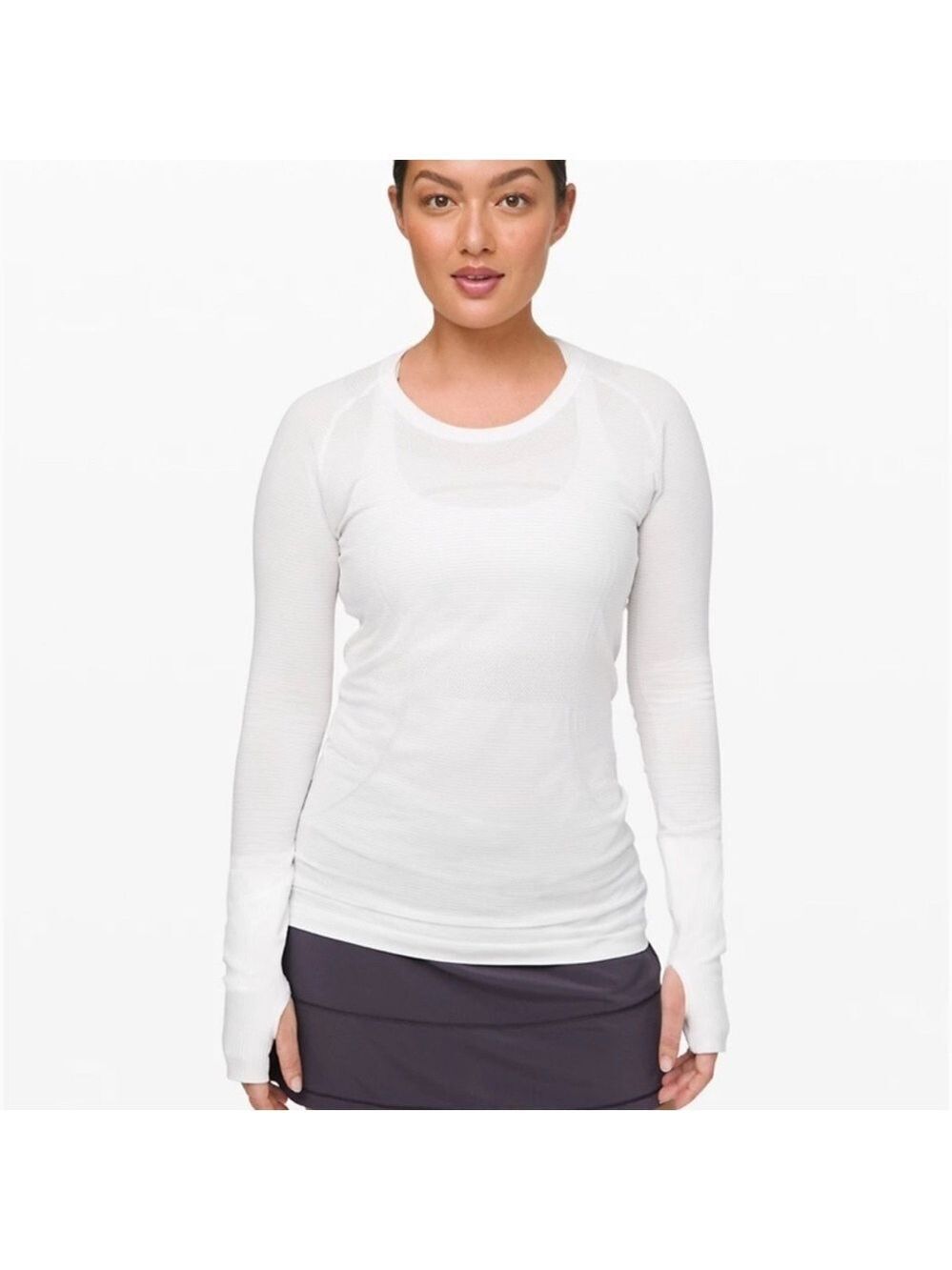 Lululemon Work Out Athletica Swiftly Tech Crewneck Long-Sleeve Pullover Shirt 4